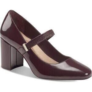 Giani Bernini Women's Cybil Mary Jane Pumps, Wine Patent Size 7.5M